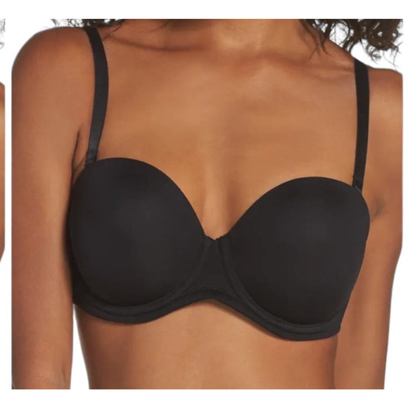 Wacoal 854119 Red Carpet Convertible Strapless bra black 36H - Picture 1 of 6